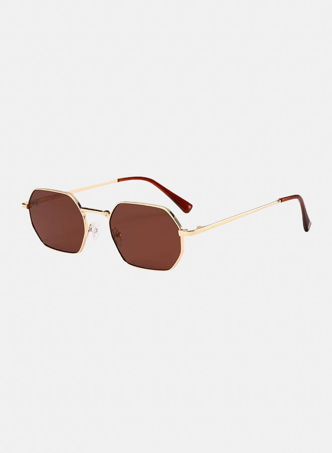 korico Rixa Brown Full Rim Rectangle Sunglasses - Image 1